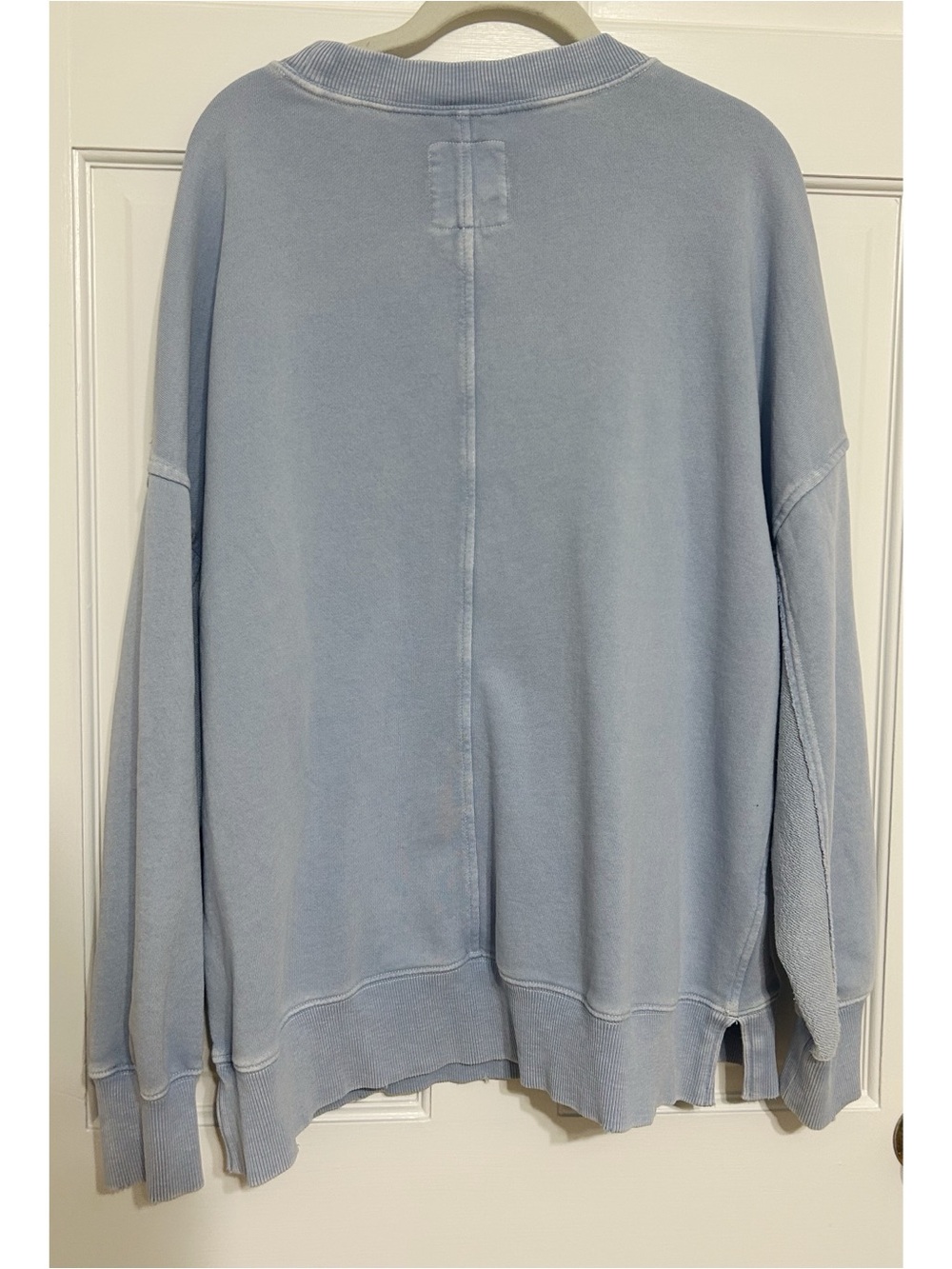 aerie Light Blue Oversized Crewneck Sweatshirt - Picture 4 of 4